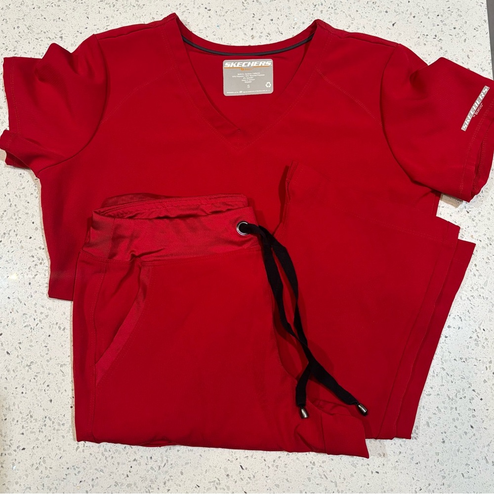 Red Scrub Set - Picture 2 of 5